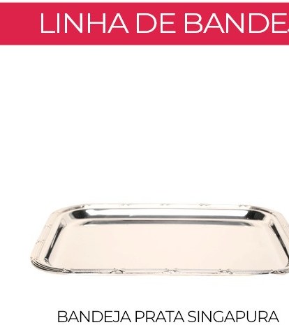 Bandeja Prata Singapura — Vintage & Cool locação