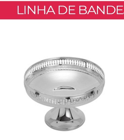 Bandeja Prata com Pé Cairo — Vintage & Cool locação
