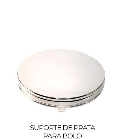 Suporte de Prata para Bolo — Vintage & Cool locação
